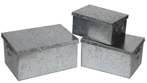 galvanized electric boxes|galvanized metal container with lid.